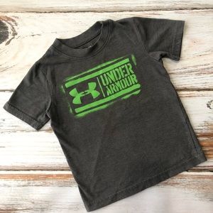 Under Armour Gray Green T-shirt 2T